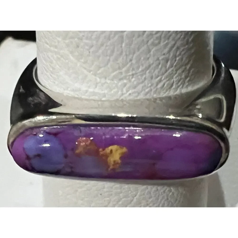 Mojave Purple Turquoise Sterling Ring - Picture 5 of 10